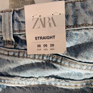 Zara straight leg jeans- brand new w tags!